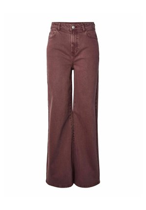 Pieces, WIDE FIT JEANS PCSELMA - Wide Leg - winetasting
