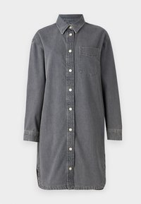 OVERSIZED FIT LONG SLEEVE DRESS - Džinsinė suknelė - medium grey