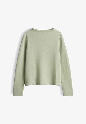 OPUS, REGULAR FIT STRUCTURED FUNNEL NECK - Felpa - soft matcha