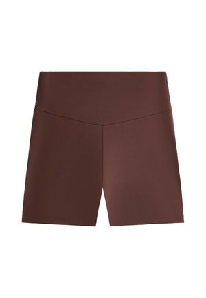 OYSHO, COMFORTLUX HIGH-RISE 10CM HOT PANTS  31243226 - Legging (type pantalon) - brown