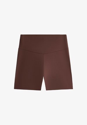 OYSHO, COMFORTLUX HIGH-RISE 10CM HOT PANTS 31243226 - Leggings - brown