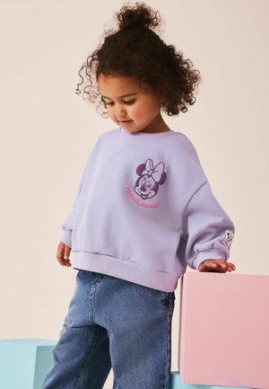 Next, MINNIE MOUSE SWEATSHIRT - Sweatshirt - lilac purple minnie mouse bubble tea
