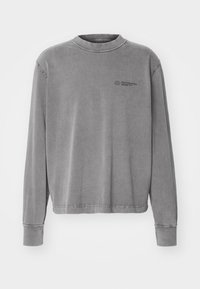 Abercrombie & Fitch PREMIUM VINTAGE BLANK CROP LOGO   - Hosszú ujjú felső - volcanic ash acid wash