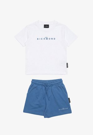 John Richmond, COMPLETO BAMBINO - Pantaloni sportivi - bianco/celeste