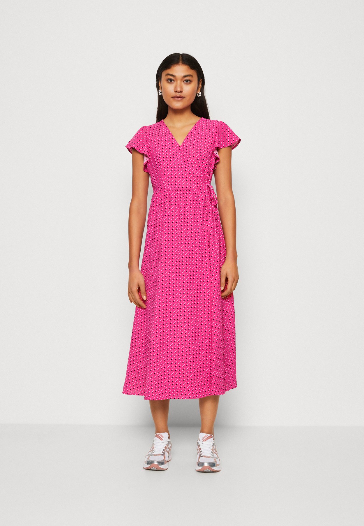 ONLNAOMI MIDI WRAP DRESS