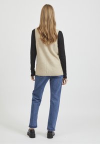 VILA Stickad tröja - beige