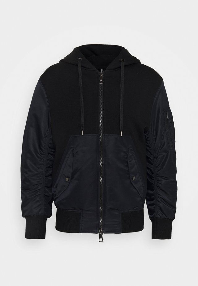 TRAVEL ZIP-UP HOODI - Felpa aperta - black/black