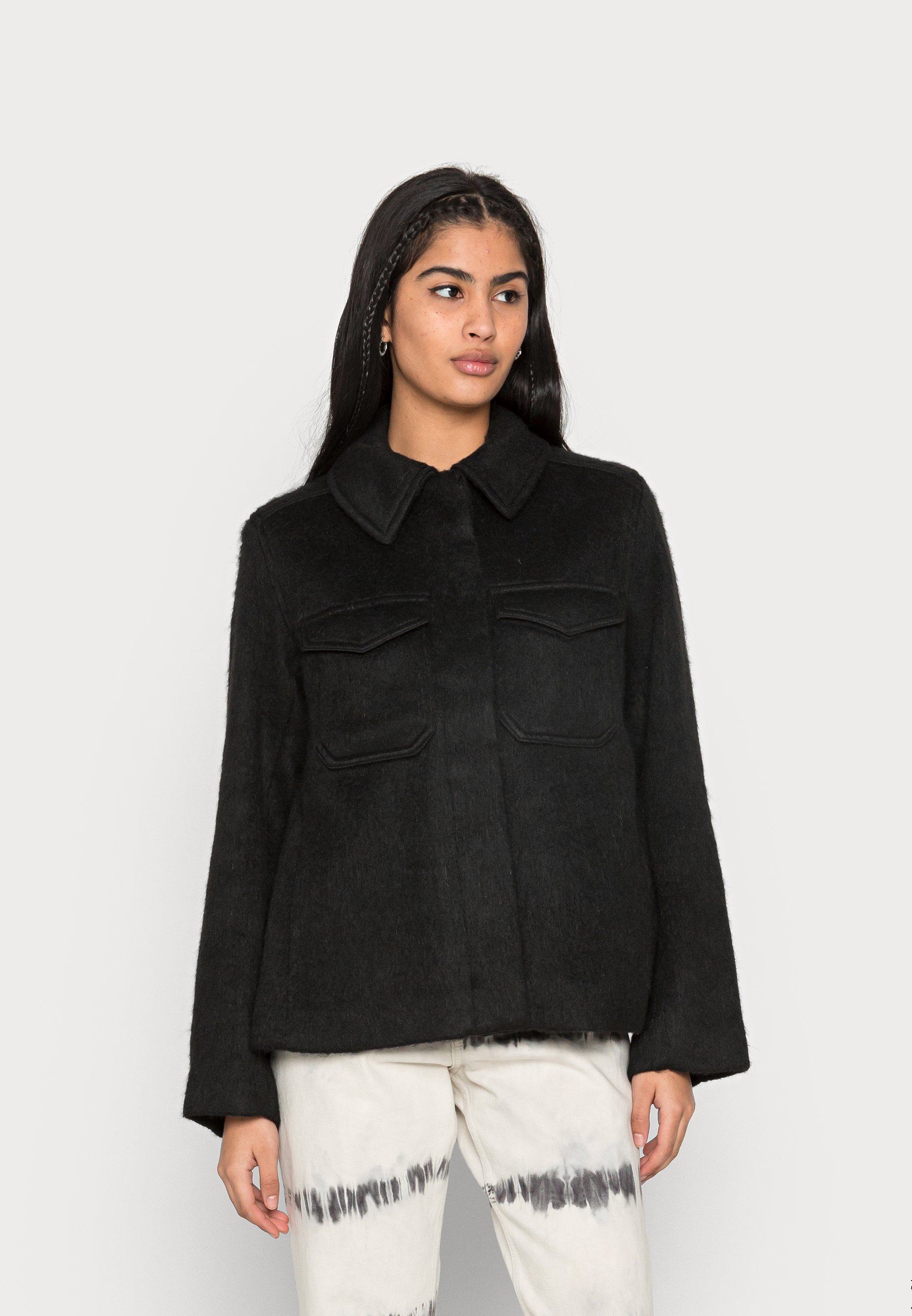 Weekday ISA HAIRY SHORT JACKET - Light 