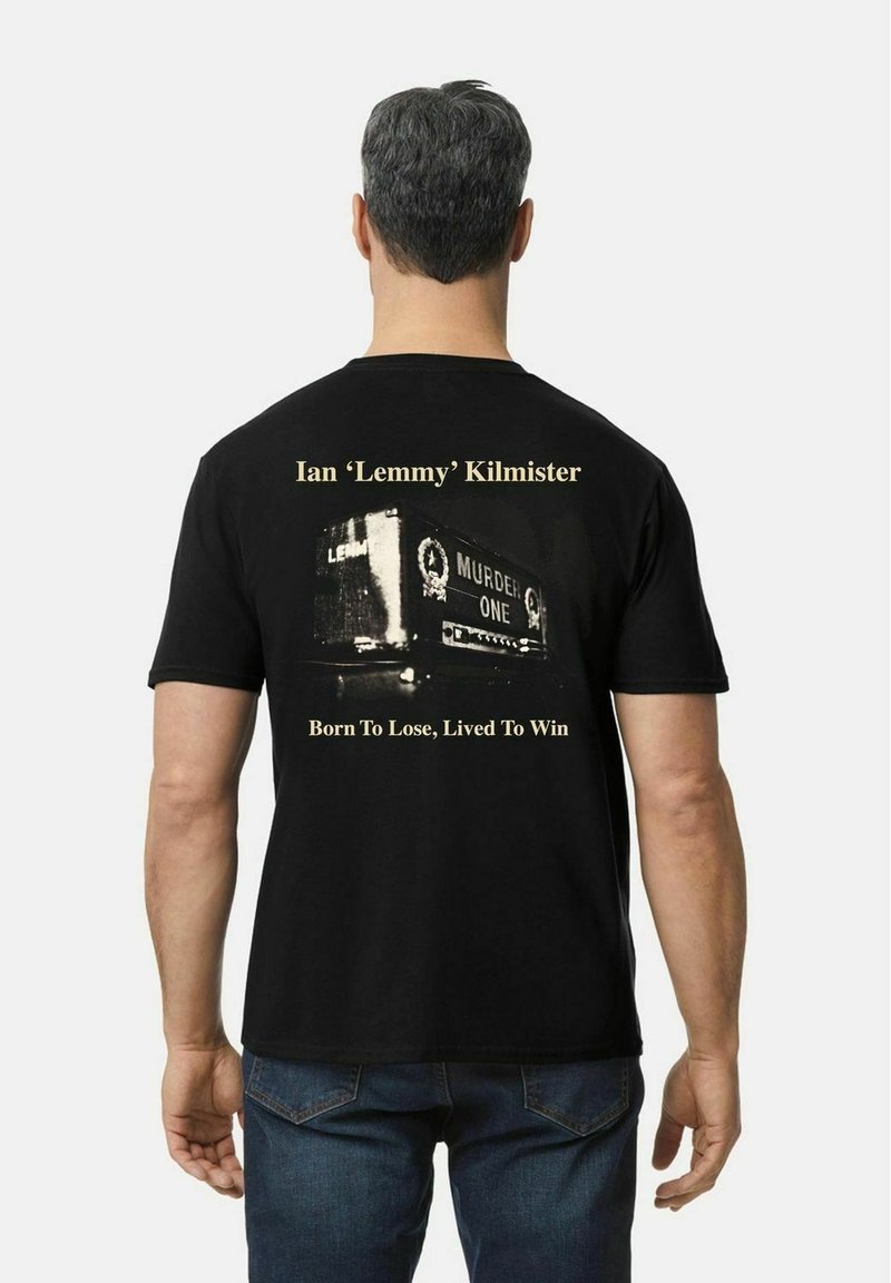 rockshirts LEMMY KILMISTER - BORN TO LOSE LIVED TO WIN 1945-2015 - T-Shirt print - black