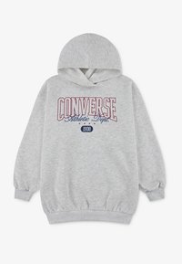 Converse BOYFRIEND HOODIE - Jersey con capucha - birch heather/sporty berry