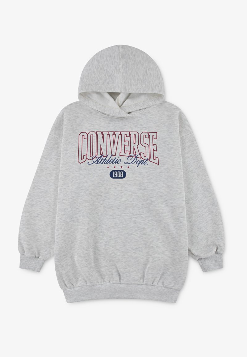 Converse BOYFRIEND HOODIE - Jersey con capucha - birch heather/sporty berry