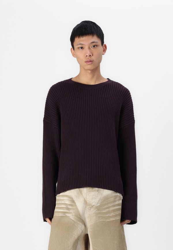 ARTHUR RIBBED SWEATER - Jumper - burgundy