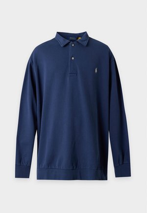 Polo Ralph Lauren Big & Tall, LOOPBACK FLEECE COLLARED SWEATSHIRT - T-shirt à manches longues - cruise navy
