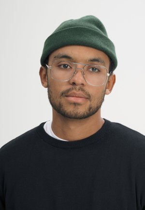MELA, UNISEX FEINSTRICK - Beanie - deep forest melange