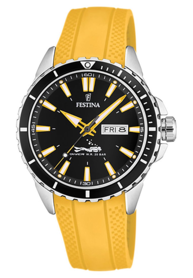Festina Uhr yellow/gelb Zalando