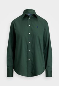 CLASSIC FIT COTTON TWILL SHIRT - Blusa - dark green