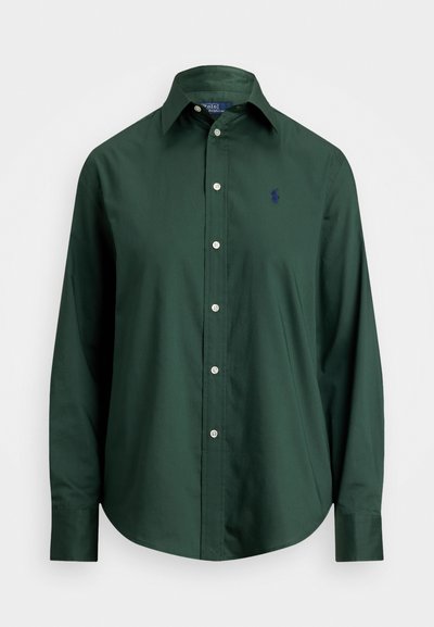 Polo Ralph Lauren CLASSIC FIT COTTON TWILL SHIRT - Bluza z gumbi - dark green