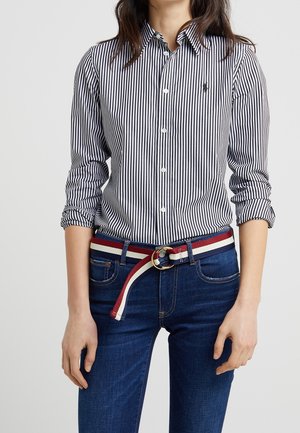 Button-down blouse - black