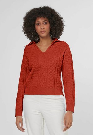 MADELEINE, Pullover - red orange   melange