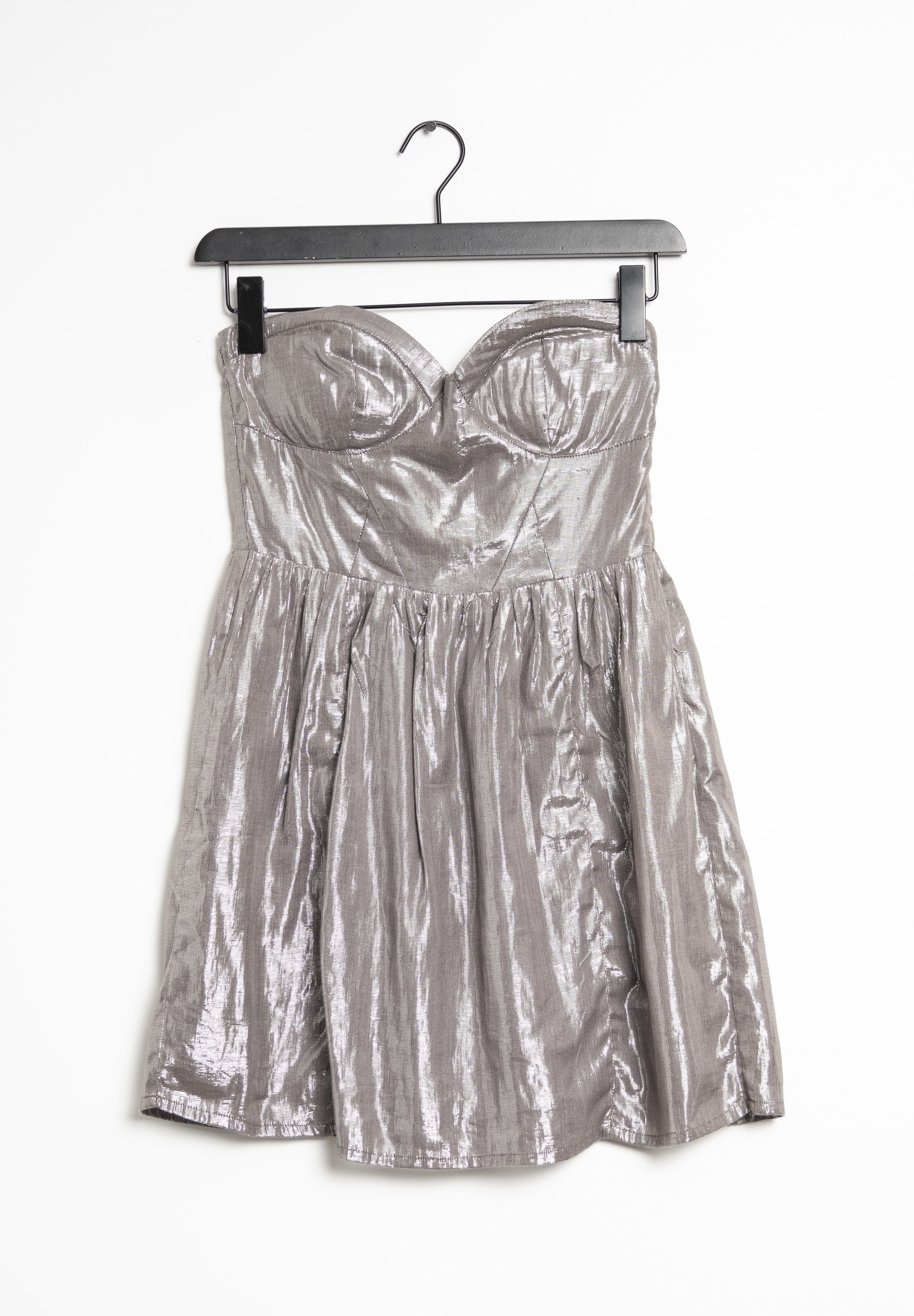 bershka silver dress Mini dress with straps ARIES X BERSHKA - Women
