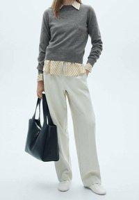 Mango Maglione - mottled dark grey
