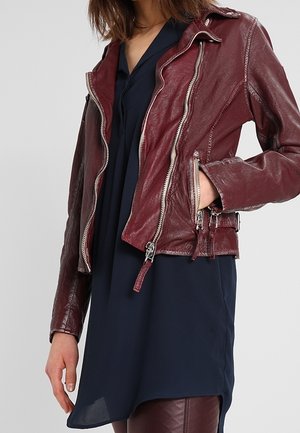 Lederjacke - dark red
