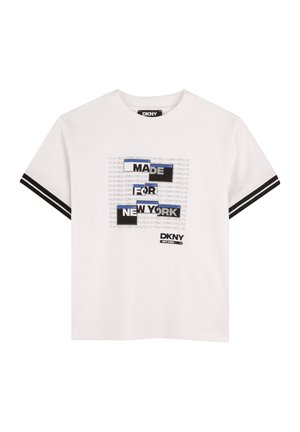 MET KORTE MOUWEN - T-Shirt print - blanc