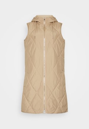SORONA LONG VEST - Vesta - beige