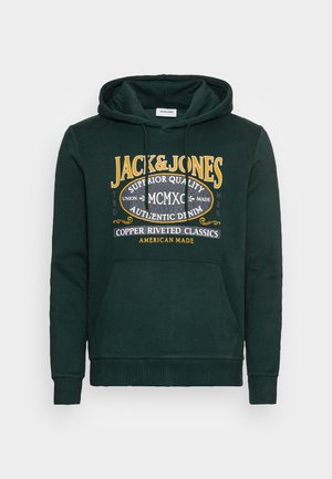 JJNEWDENIM HOOD - Hoodie - dunkelgrün