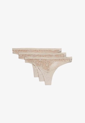 Marks & Spencer SOFT 3 PACK - Perizoma - opaline