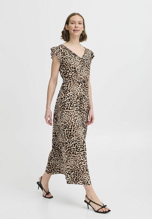 BYMMMJOELLA - Maxi dress - birch leopard