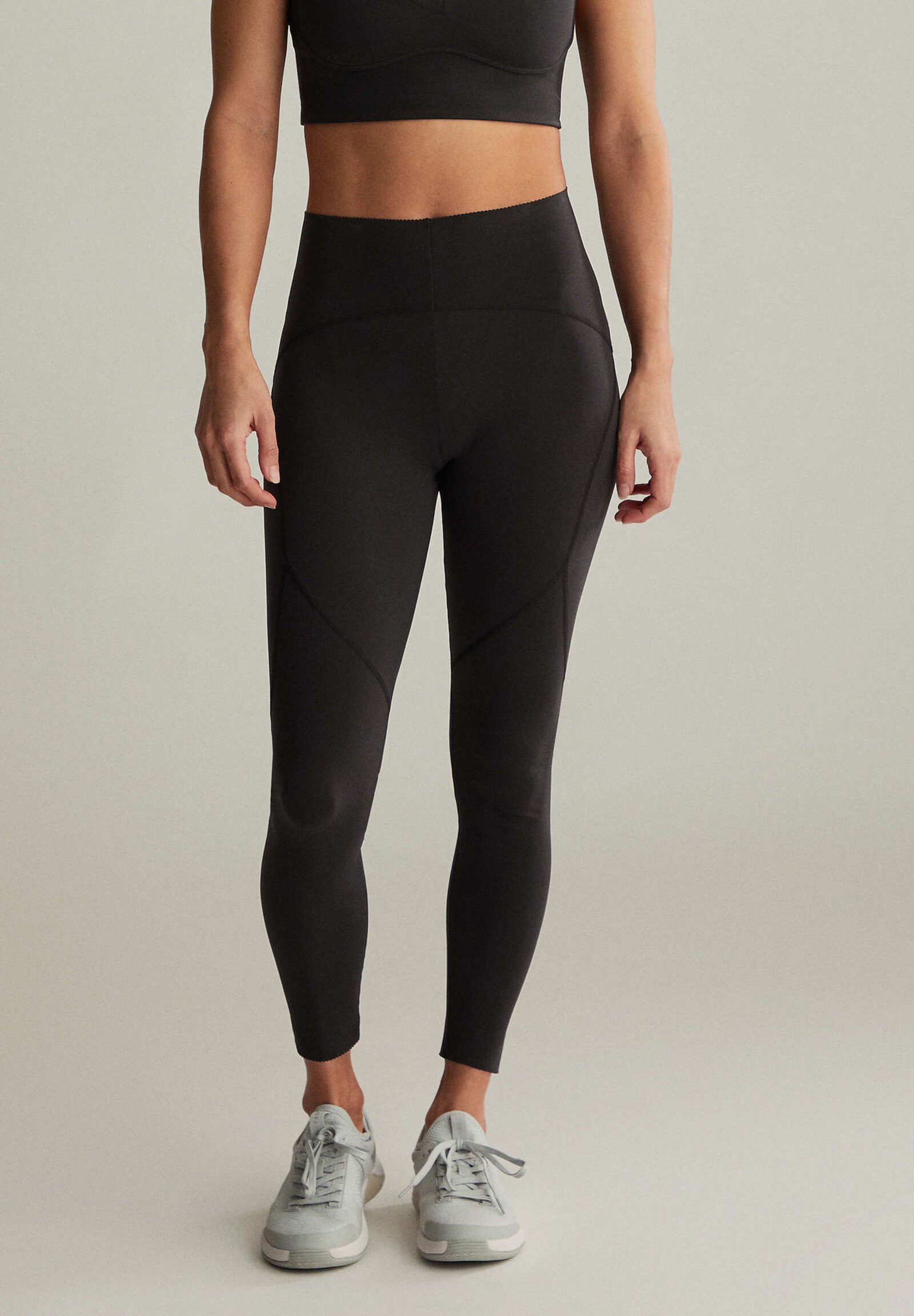 OYSHO KOMPRESSIONS - Leggings - black 