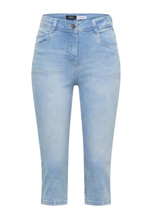 Cecil, HIGH WAIST SLIM LEG JEANS IM SLIM FIT - Shorts vaqueros - light blue random bleached