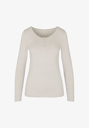 Hunkemöller, HUNKEMÖLLER PYJAMA TOP THIN STRIPE - Nachtwäsche Shirt - grey