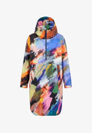 LAURASØN, FUNKTIONS-REGENCAPE, UNISEX, PRINT, KAPUZE - Parkaer - marine