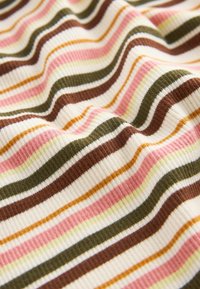 Next DOUBLE COLLAR HENLEY  - Tops ar garām piedurknēm - green ecru stripe