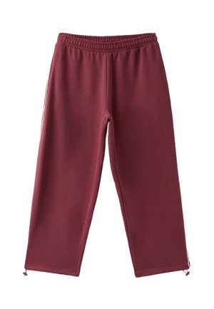 Stradivarius, TOGGLE JOGGER TROUSERS - Pantalon de survêtement - mottled dark red
