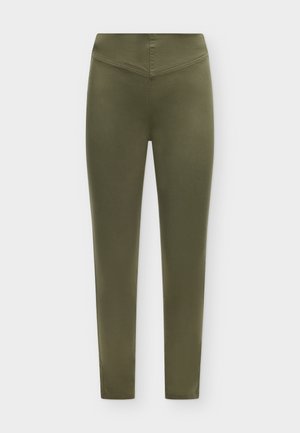 Vero Moda, VMDUBLIN - Jeggings - ivy green detail:w. silver zipper