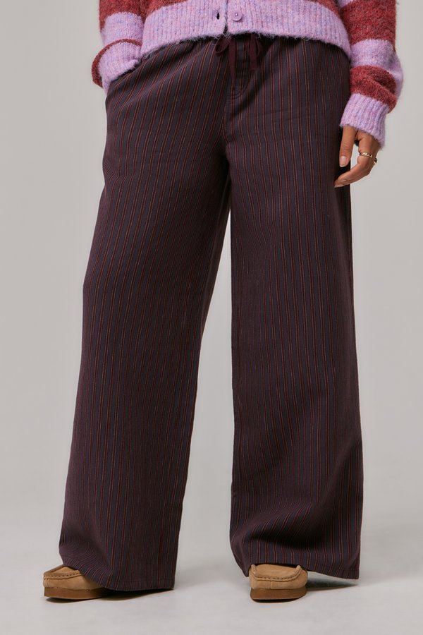 AMI HEAVY PULL ON TROUSER - Trousers - burgundy