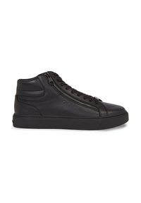 Calvin Klein - W ZIP RUBB - Sneakers hoog - triple black Miniatuurafbeelding 1