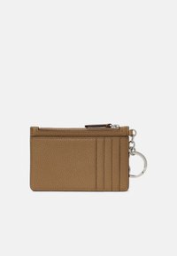 Lauren Ralph Lauren PEBBLED LEATHER ZIP CARD CASE - Maks - camel