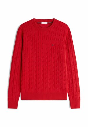 Tommy Hilfiger, Striktrøje - medium red