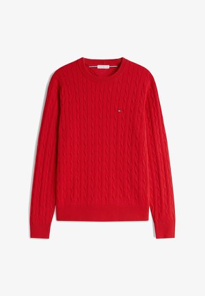 Tommy Hilfiger, Striktrøje - medium red