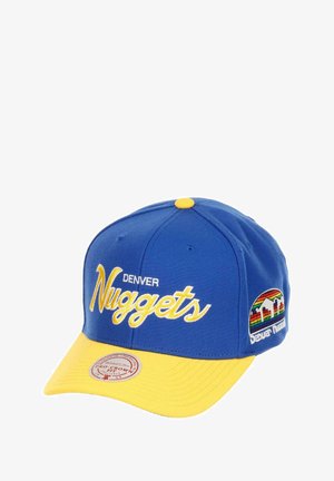 Mitchell & Ness DENVER NUGGETS NBA TEAM SCRIPT VERSTELLBARE GEBOGENE SNAPBACK - Cap - gelb