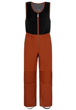 WASSERDICHTE WINTER SKIHOSE THERMOHOSE LATZHOSE MIT FLEECEBESATZ - Skipak - orange