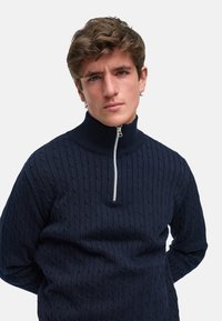 Kronstadt CABLE HALF-ZIP - Maglione - sky captain