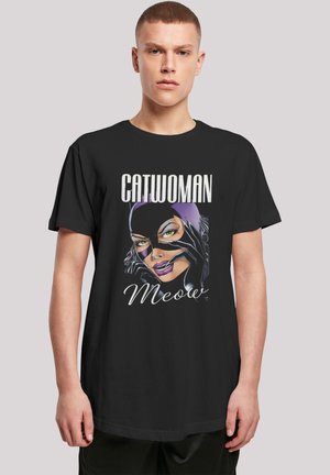 DC COMIS SUPERHELDEN BATMAN CATWOMAN FELINE FATALE - Print T-shirt - black