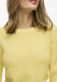 VILA VIDALO O NECK  - Trui - pale banana