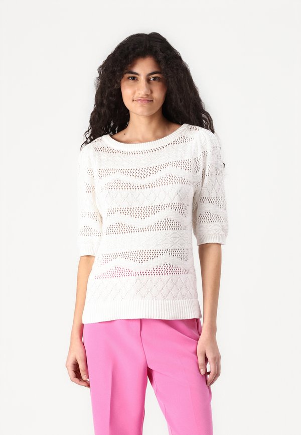 VIDAZY NEW BOATNECK - Basic T-shirt - cloud dancer