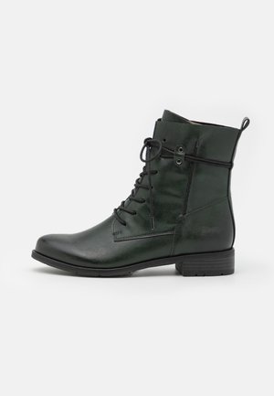 Marco Tozzi Snørestøvletter - dark green